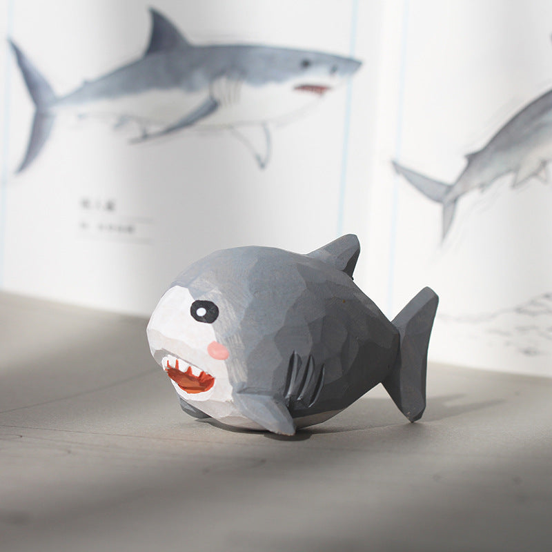 Hand-Carved Wooden Tiger Cat Keychain – Playful and Whimsical Home Decor