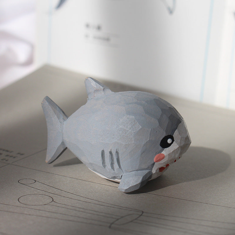 Hand-Carved Wooden Tiger Cat Keychain – Playful and Whimsical Home Decor